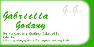 gabriella godany business card