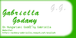 gabriella godany business card